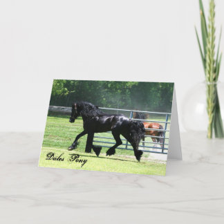Cartão Dales Pony trotting card