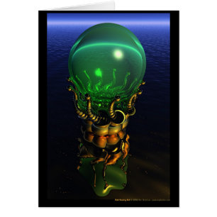 Cartão Dali que olha a bola