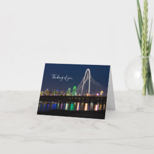 Cartão Dallas Bridge View Pensando Em Você Card