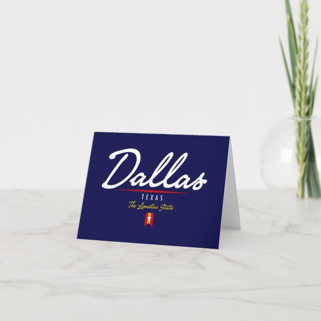 Cartão Dallas Script (Frente)