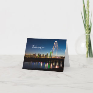 Cartão Dallas Skyline Dawn Pensando Em Você