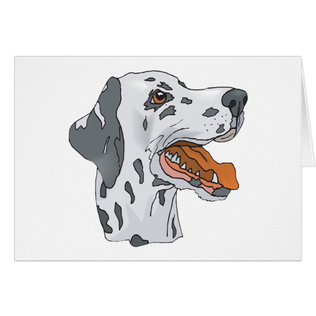 Cartão Dalmatian (Frente Horizontal)