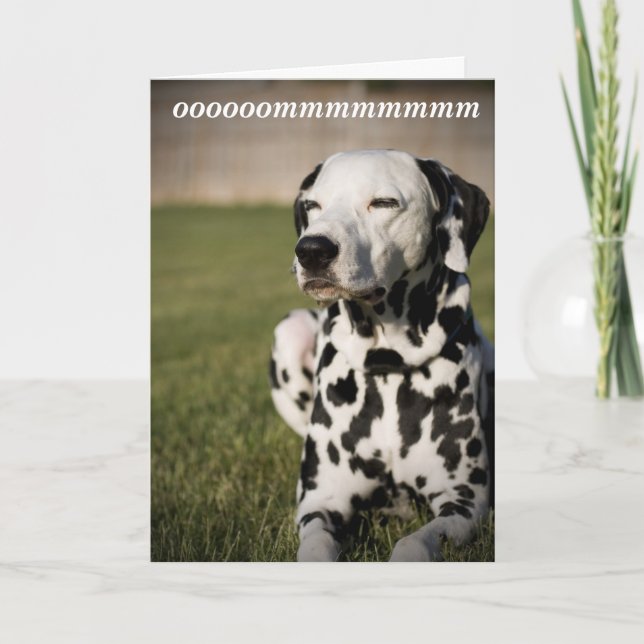 Cartão Dalmatian Meditation (Frente)