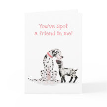 Dalmation & lamb 'Você encontrou um amigo em mim'