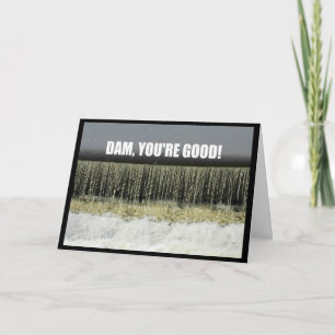 Cartão Dam, você é boa! Placa parabéns