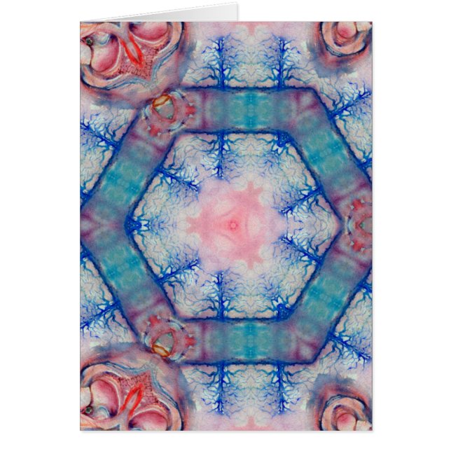 Cartão Dama AVALON do lago, Reflexões Mágicas de Água (Frente)