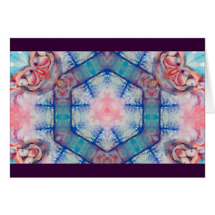 Cartão Dama AVALON do lago, Reflexões Mágicas de Água