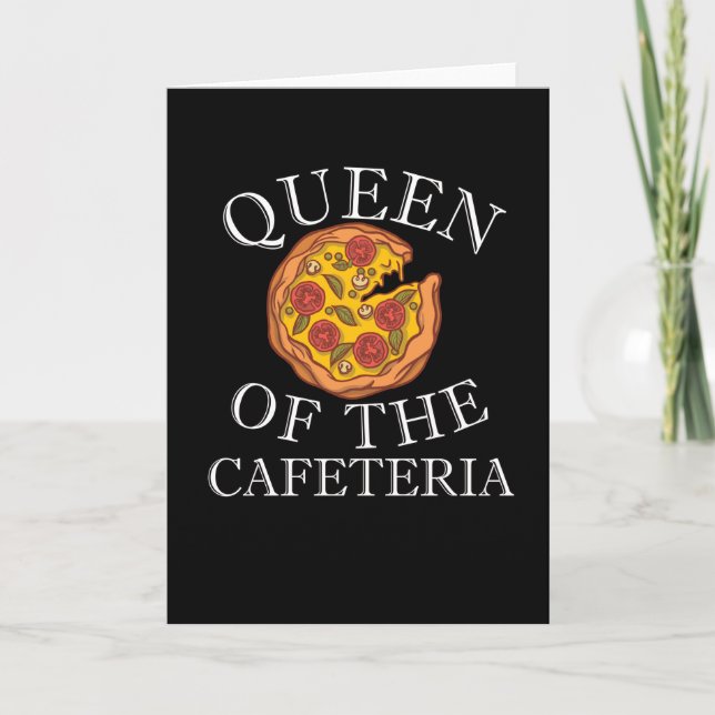 Cartão Dama de Almoço Aposentado na cantina escolar (Frente)