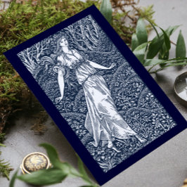 Cartão Dama de William Morris