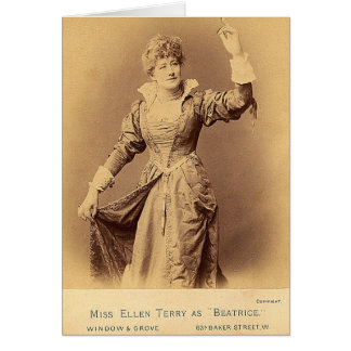 Cartão Dama Ellen Terry