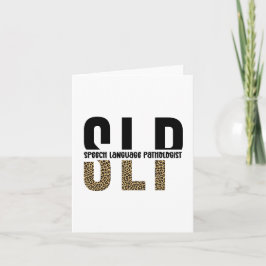 Cartão Dama patologista de língua impressão do SLP