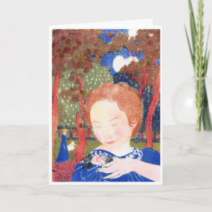 Cartão Dama Tocando o Ramo de Flores, Maurice Denis