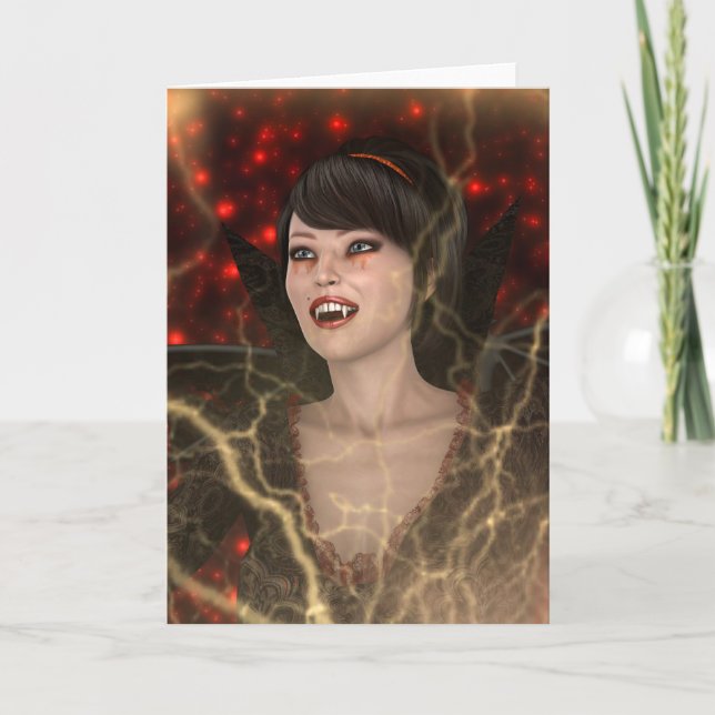 Cartão Dama Vampira (Frente)