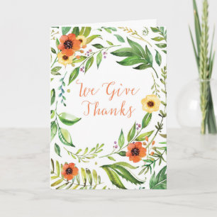 Cartão Damos Obrigados De Ação De Graças Do Grupo
