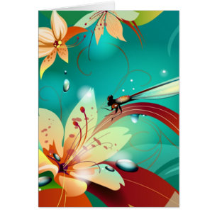 Cartão Damselfly