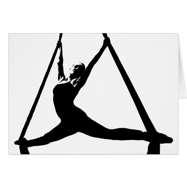 Cartão Dança aérea, separações (Frente Horizontal)