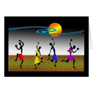 Cartão Dança Africana