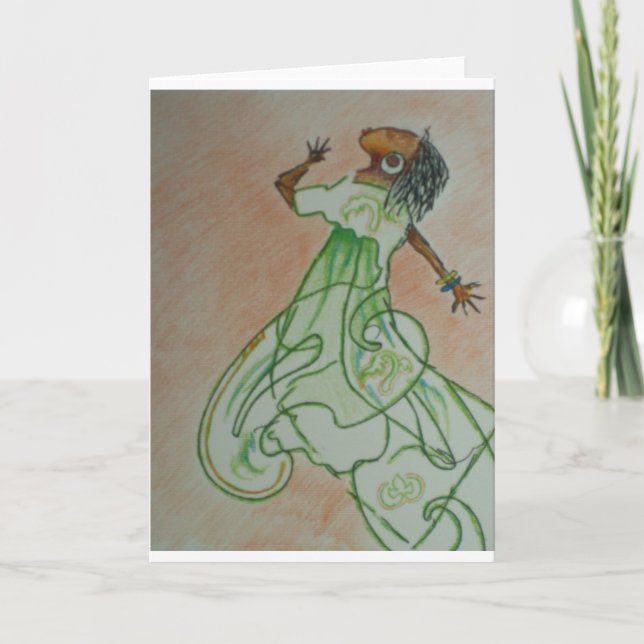 Cartão Dança alegre (Frente)