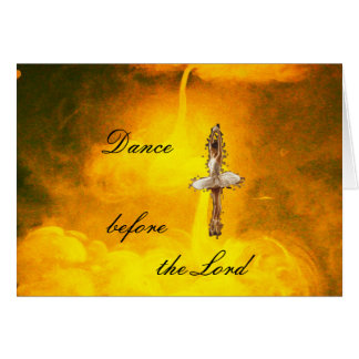 Cartão Dança antes do Senhor