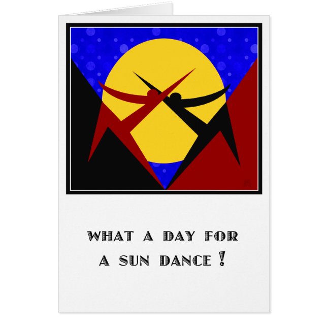 Cartão Dança ao Sol - Personalizado (Frente)