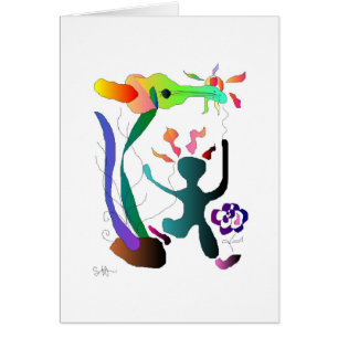 Cartão Dança da guitarra