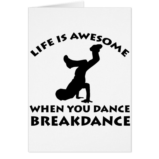 Cartão Dança de Breakdance (Frente)