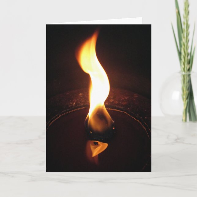 Cartão dança de chama (Frente)