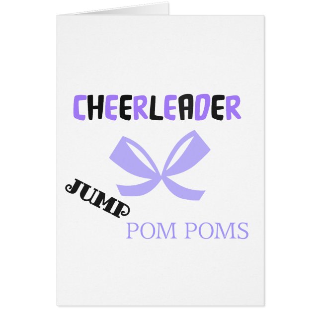 Cartão Dança de cheerleader (Frente)