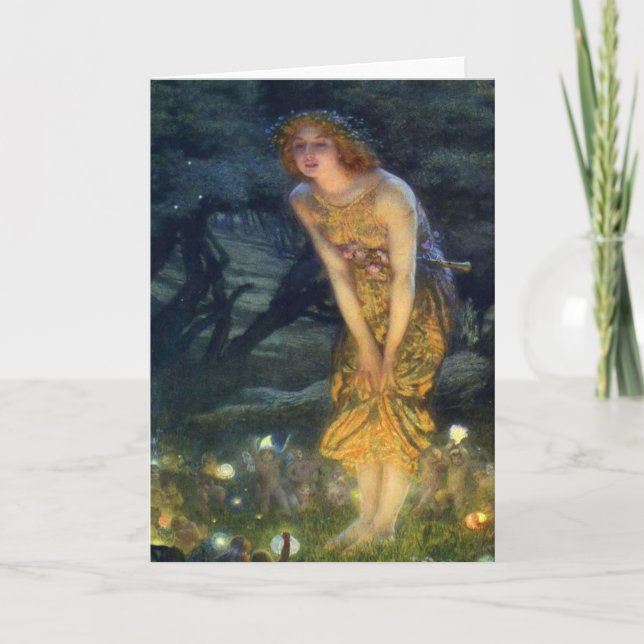 Cartão Dança de fada de Verão (Frente)