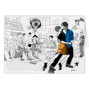 Cartão Dança de Nova Orleães