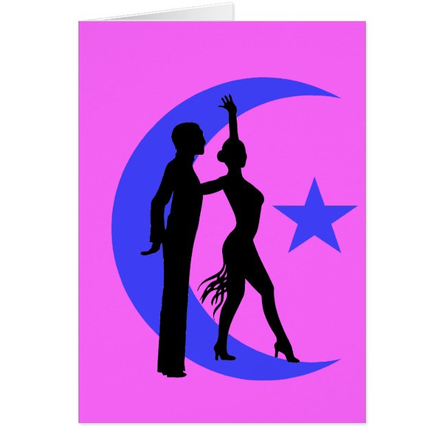 Cartão Dança de salão de baile (Frente)