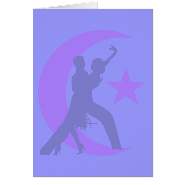 Cartão Dança de salão de baile (Frente)