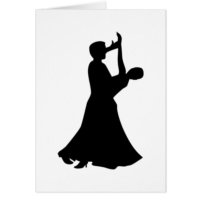 Cartão Dança de salão de baile (Frente)