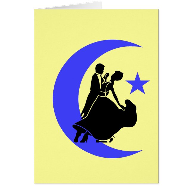 Cartão Dança de salão de baile (Frente)