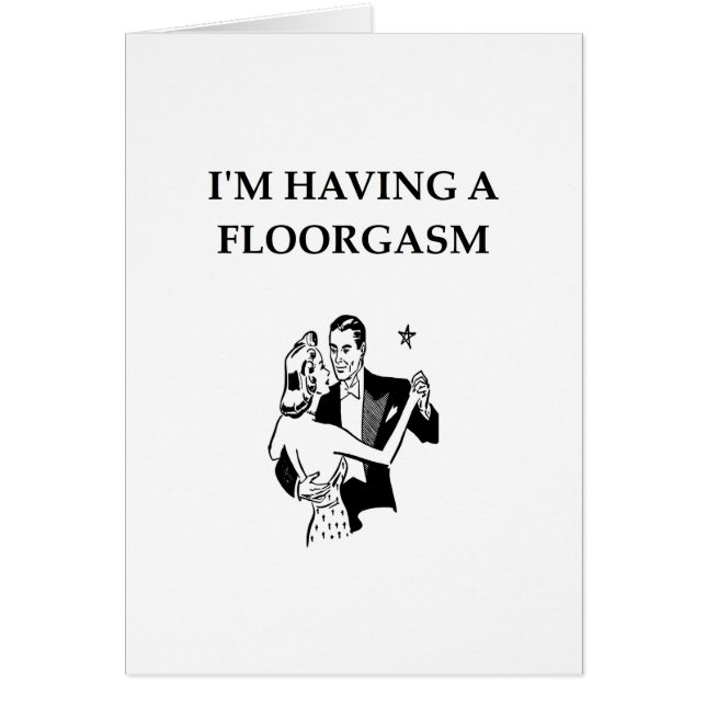 Cartão dança de salão de baile (Frente)