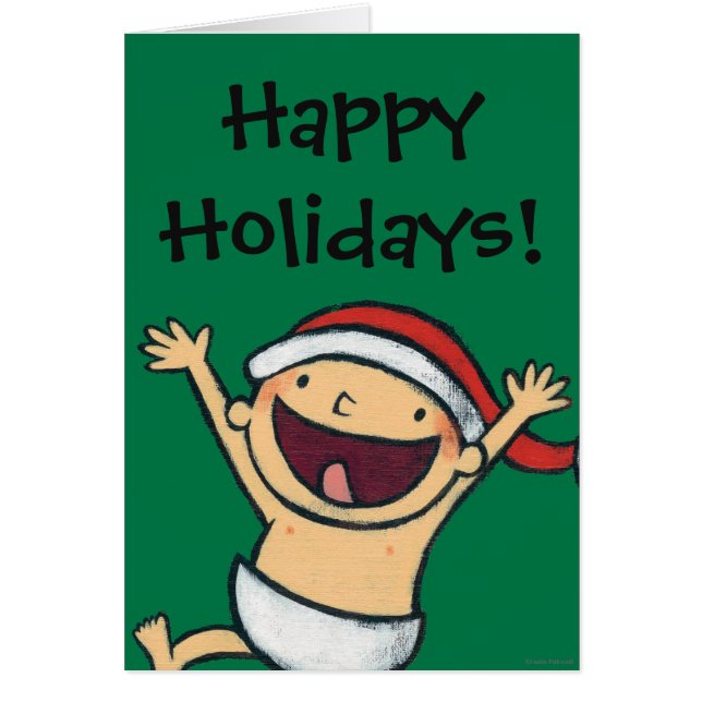 Cartão Dança do bebê de Leslie Patricelli no chapéu do (Frente)