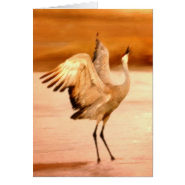 Cartão Dança do Crane (Frente)