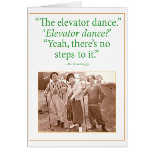 Cartão Dança do elevador