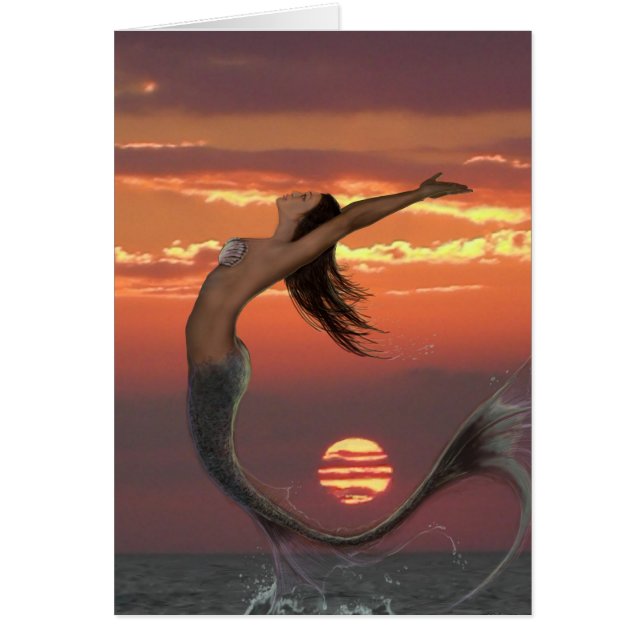 Cartão dança do pôr do sol (Frente)