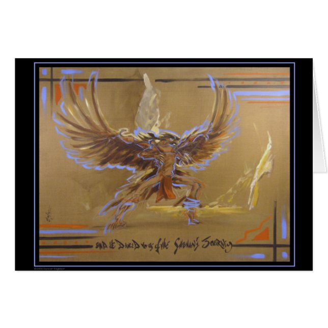 Cartão Dança do Shaman (Frente Horizontal)