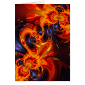 Cartão Dança dos dragões - índigo & olhos ambarinos