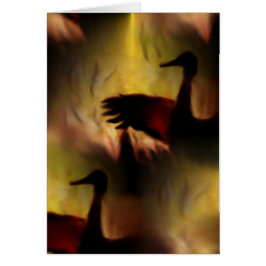 Cartão Dança dos guindastes