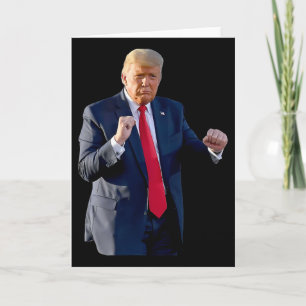 Cartão Dança engraçada de Trump Dançando como um réu Vote