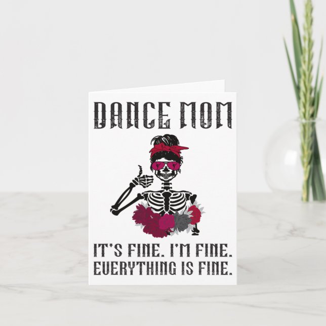 Cartão Dança Engraçada Mãe Dançando Mãe Dançando Mãe Danç (Frente)