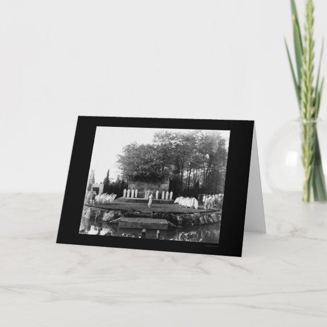 Cartão Dança exterior Long Island 1905 (Frente)