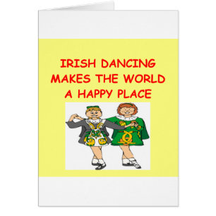 Cartão dança irlandesa