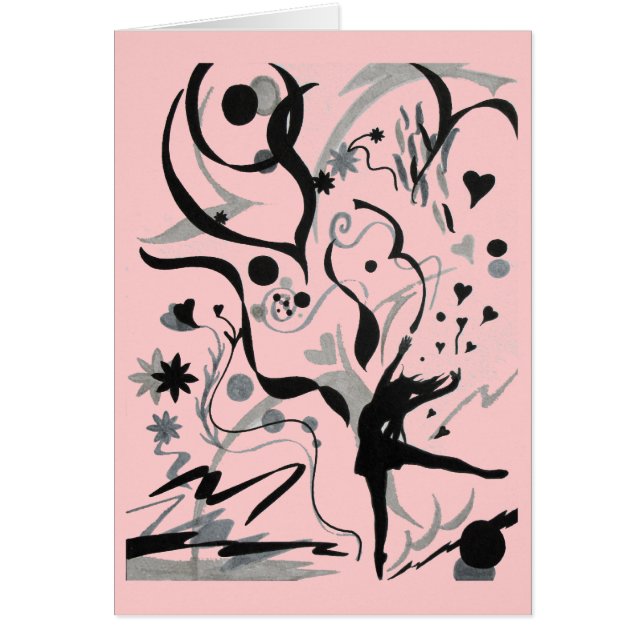 Cartão Dança louca! (Frente)