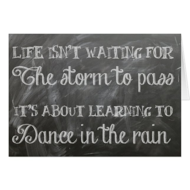 Cartão dança na chuva (Frente Horizontal)