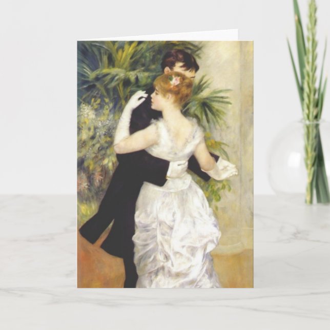 Cartão Dança na cidade por Renoir (Frente)