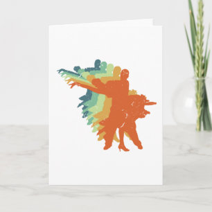 Cartão Dança Retro Salão, Dançante De Salão, Presente